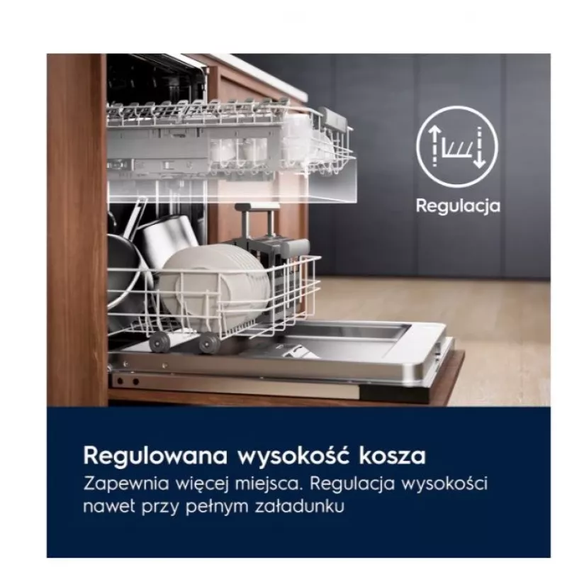Zmywarka do zabudowy Electrolux EES48401L — 600 mm, 13–14 kompletów, klasa energetyczna A, 10,5 l/cykl