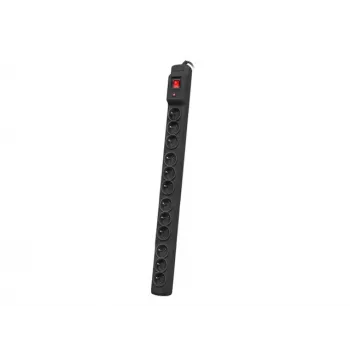 Armac Multi M12 | Listwa zasilająca | ochronnik przeciwprzepięciowy, 12 gniazd, kabel 5 m, czarna