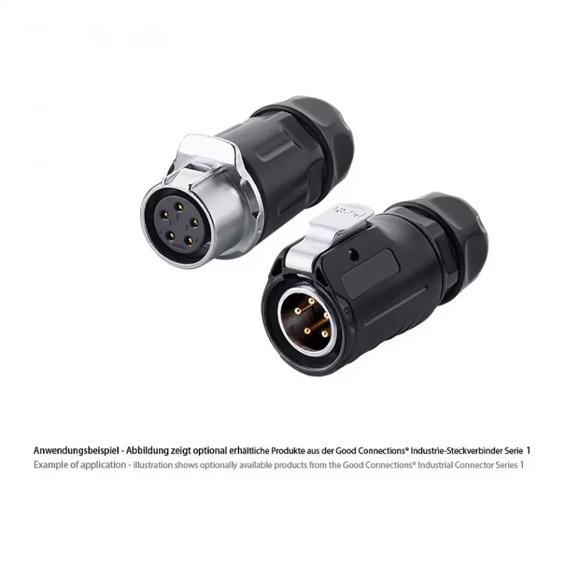 Good Connections Industrie-Plug S1 - Zasilanie 5-stykowe M20