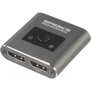 SpeaKa Professional SP-BDS-250 2-portowy przełącznik DisplayPort UHD 8K @ 60 Hz, UHD 4K @ 120 Hz (SP-10468588)