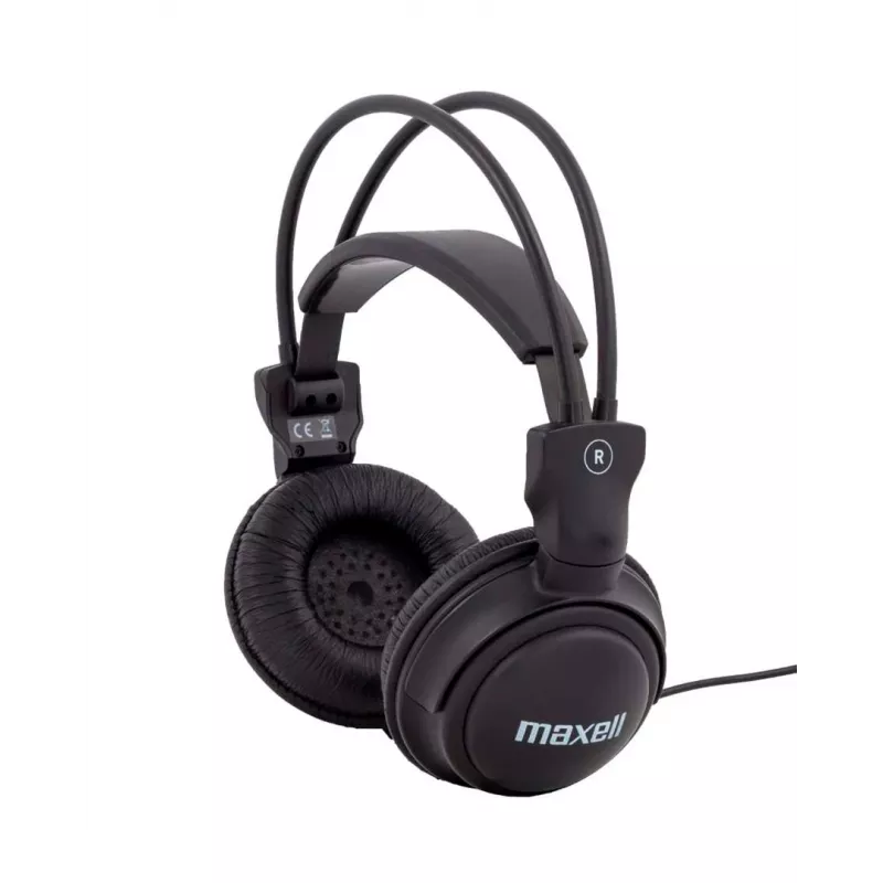 Słuchawki Maxell Home Studio MAX-833, przewodowe wokółuszne, 32 Ω, 98 dB, 16–22000 Hz, kabel 5 m, zaczep na ucho/nagłowne, czarne