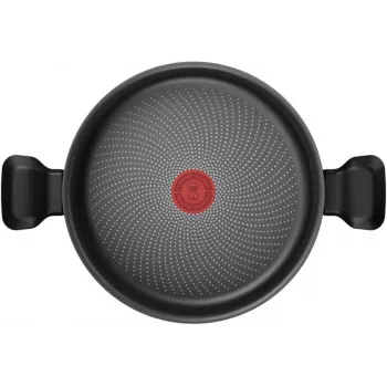 Głęboki garnek Tefal H0567042 24 cm z pokrywką — naczynie z powłoką nieprzywierającą, średnica 24 cm