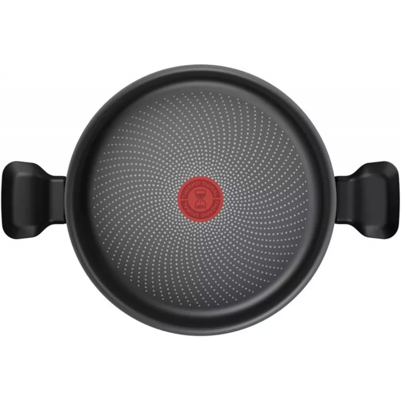 Głęboki garnek Tefal H0567042 24 cm z pokrywką — naczynie z powłoką nieprzywierającą, średnica 24 cm