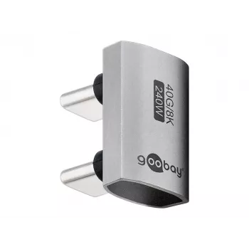 USB-C Adapter Goobay 74446 srebrny niklowo/złote styki