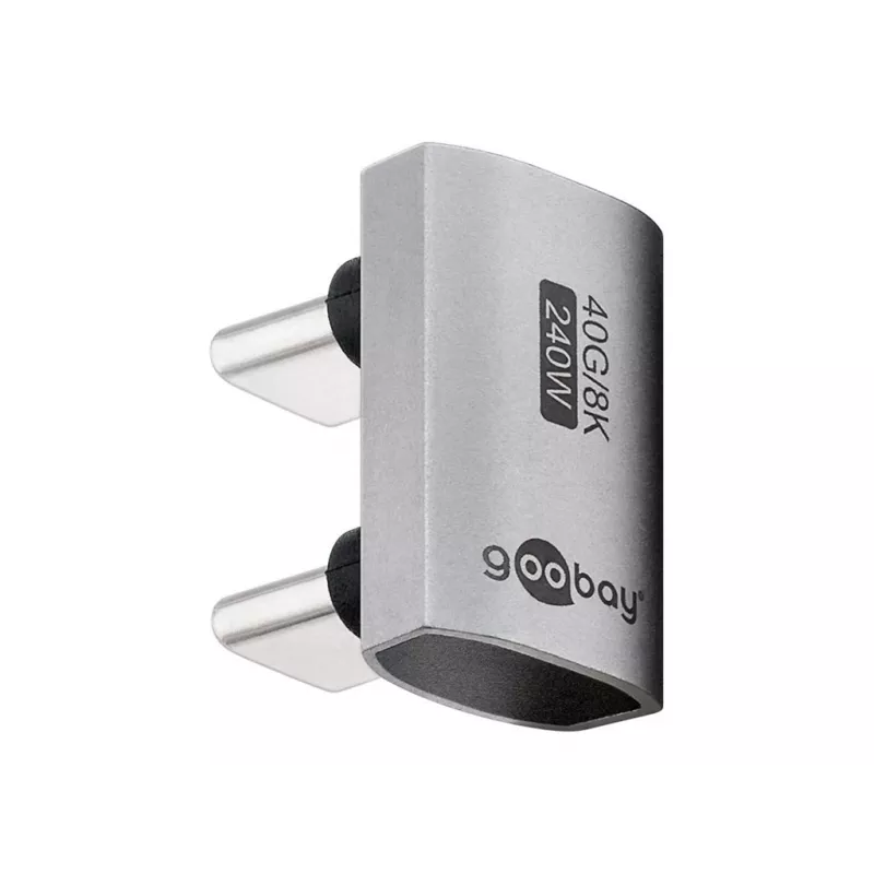 USB-C Adapter Goobay 74446 srebrny niklowo/złote styki