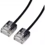 ROLINE kabel krosowy UTP kat.6A ultra krótki RJ45 czarny 5m - Sieć - CAT 6a (21.15.4465)