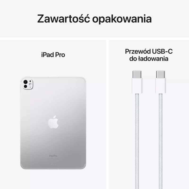 Apple iPad 11-inch Pro WiFi + Cellular 2TB z Nano-texture Glass - Srebrny