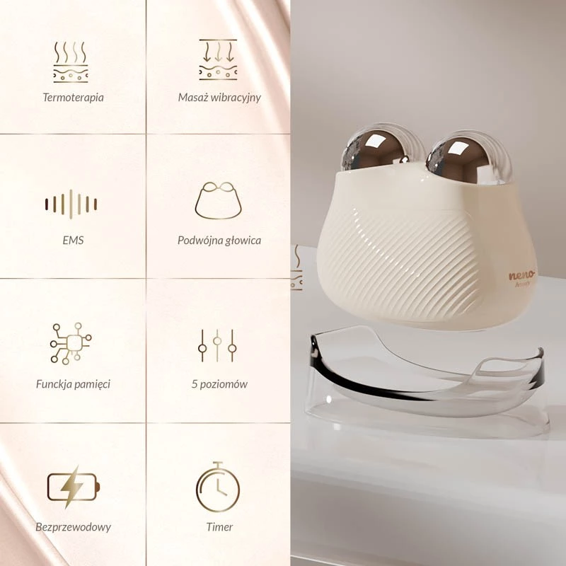 Neno Beauty Naya masażer do twarzy z EMS i termoterapią