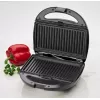 Clatronic ST/WA 3670 opiekacz do kanapek 800 W Czarny, stal nierdzewna