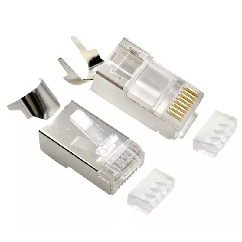 Złącza RJ45 GEMBIRD CAT7 8P8C pozłacane 15µ FTP/SFTP opakowanie 50 szt.