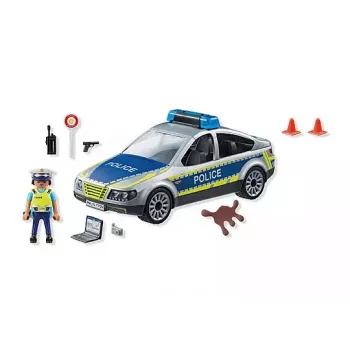Playmobil Radiowóz z syreną i migającym światłem, Wielokolorowy, Plastik, 3+