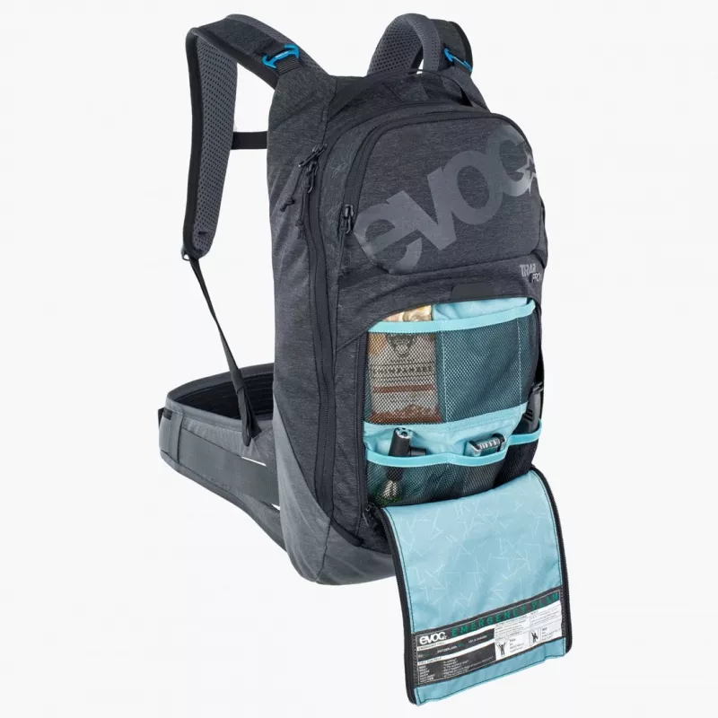 Plecak rowerowy EVOC Trail Pro 10L Carbon szary Sport