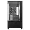 PC Midi Tower DeepCool CG380 3F — czarny, 235×437×451 mm, obsługuje wentylatory boczne 2x120 mm + tylny 1x120 mm, zasilacz na dole, dyski twarde 2,5 cala/3,5 cala