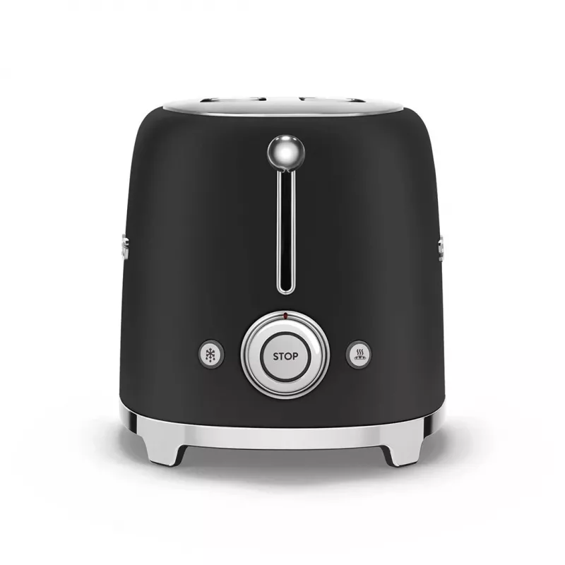 Toster Smeg 50's Style TSF01BLMEU na 2 kromki czarny stal nierdzewna