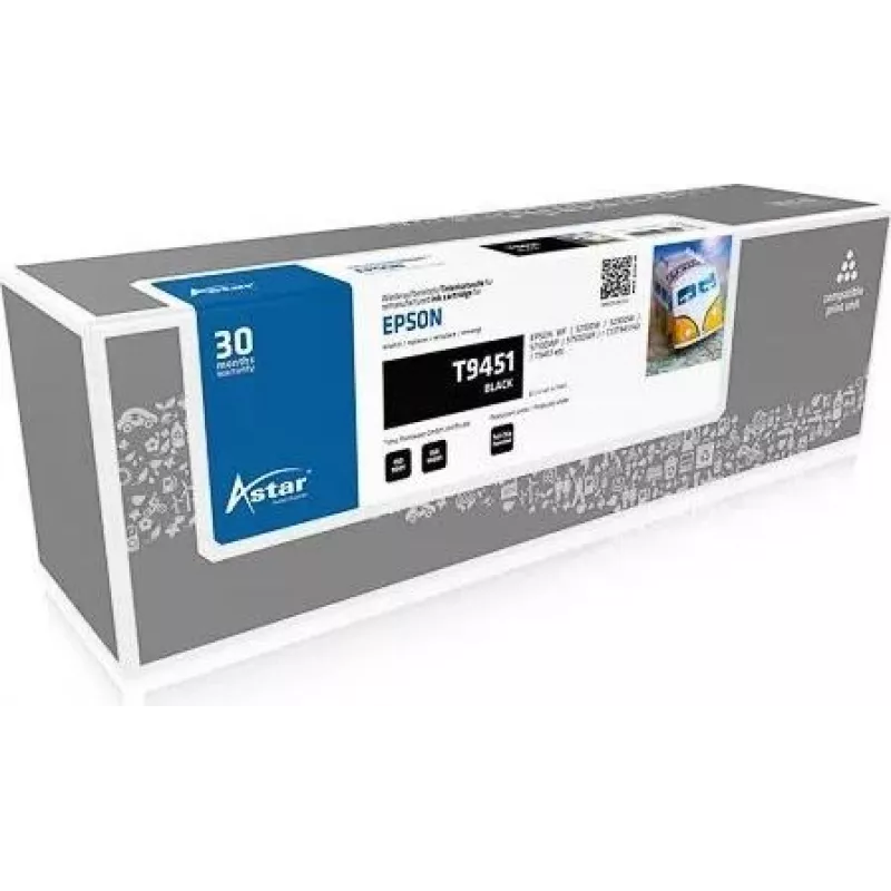 ASTAR Epson Ink black XL T9451 inkl. Chip - Astar Eps. Ink WF-C5790DWF/C5710DWF/C5290DW/C5210DW