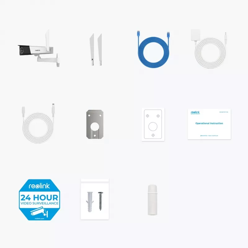 Reolink Duo Series W730 - 4K zewnętrzna kamera Wi-Fi, podwójny obiektyw, widok panoramiczny 180°, wykrywanie osób/pojazdów/zwierząt