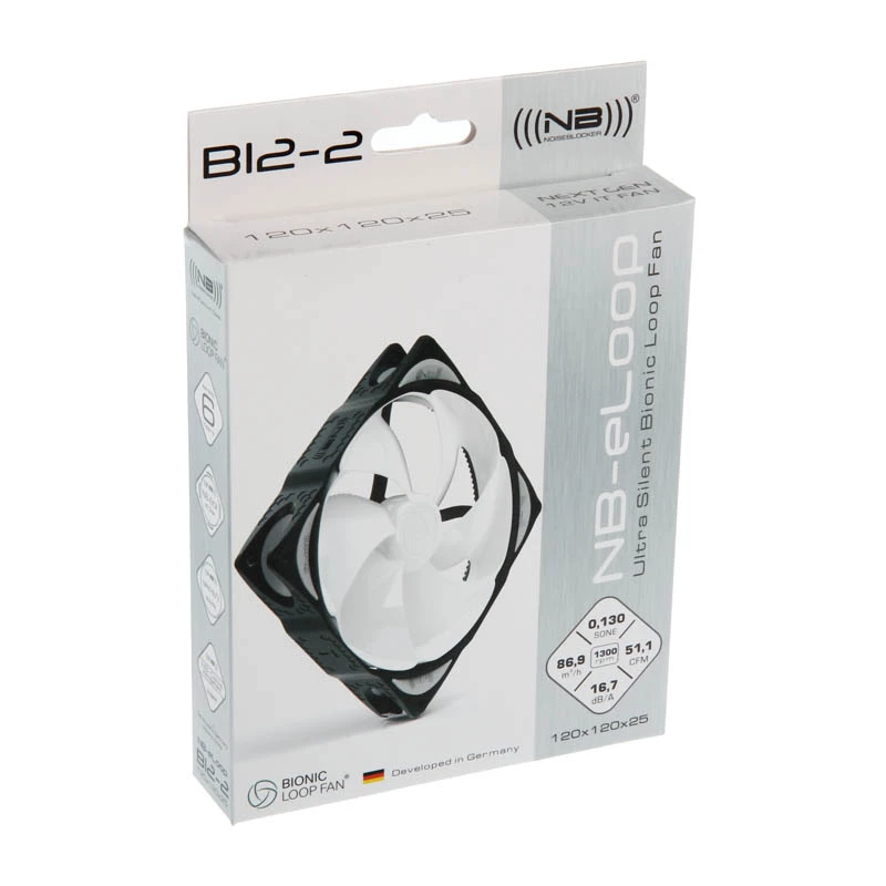 NOISEBLOCKER eLoop B12-2 120 mm wentylator do obudowy