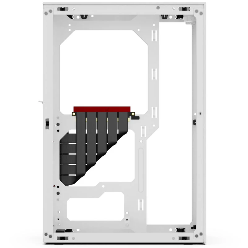 Obudowa komputerowa SSUPD Meshlicious Full Mesh PCIE 4.0 Edition Mini-ITX - Biała