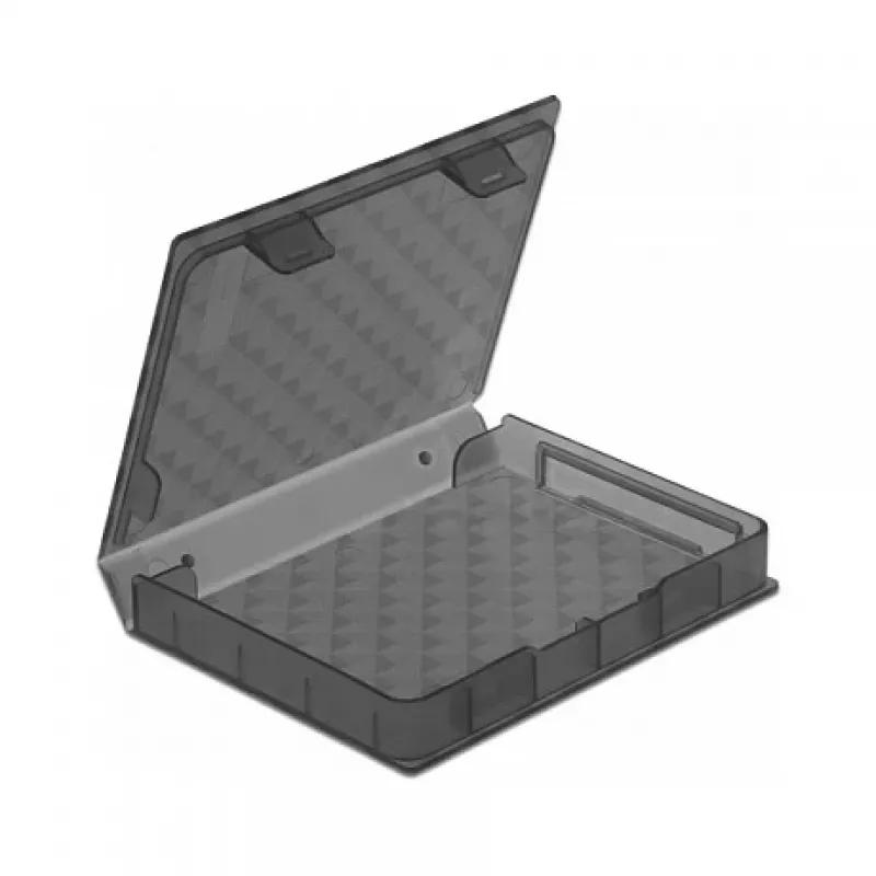 Delock Protection Box - Festplattenlaufwerk-Schutzgehäuse - Kapazität: 1 Festplatte (2.5) - Grau (18368)