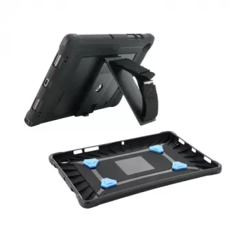 Mobilis PROTECH - Hintere Abdeckung für Tablet - mit Ständer & Handschlaufe, verstärkt - Schwarz - für Apple 10,9-inch iPad (10. Generation) (067009)