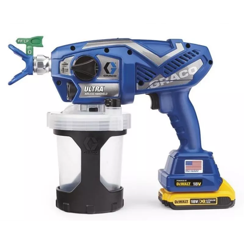 PISTOLET DO MALOWANIA GRACO ULTRA AIRLESS (2 x akumulator 2AH DEWALT + ładowarka) + TORBA