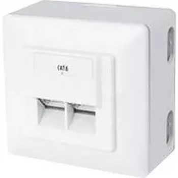 Puszka Natynkowa RJ-45 Biała ShiverPeaks BS74272-SET