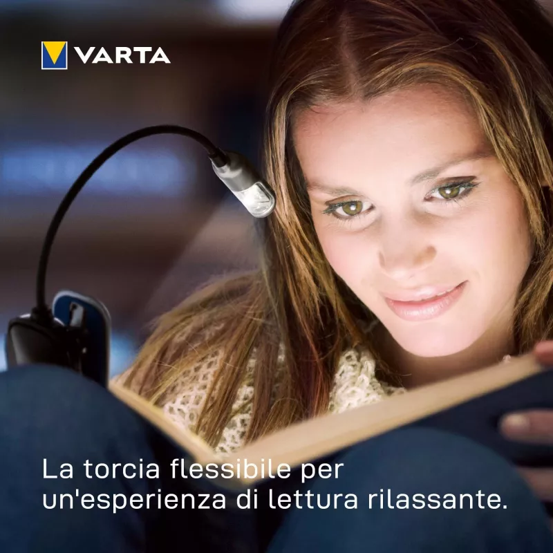 Varta 16618 - Latarka klipsowa - Czarny - Srebrny - Plastik - LED - 1 lampa - 9 lm