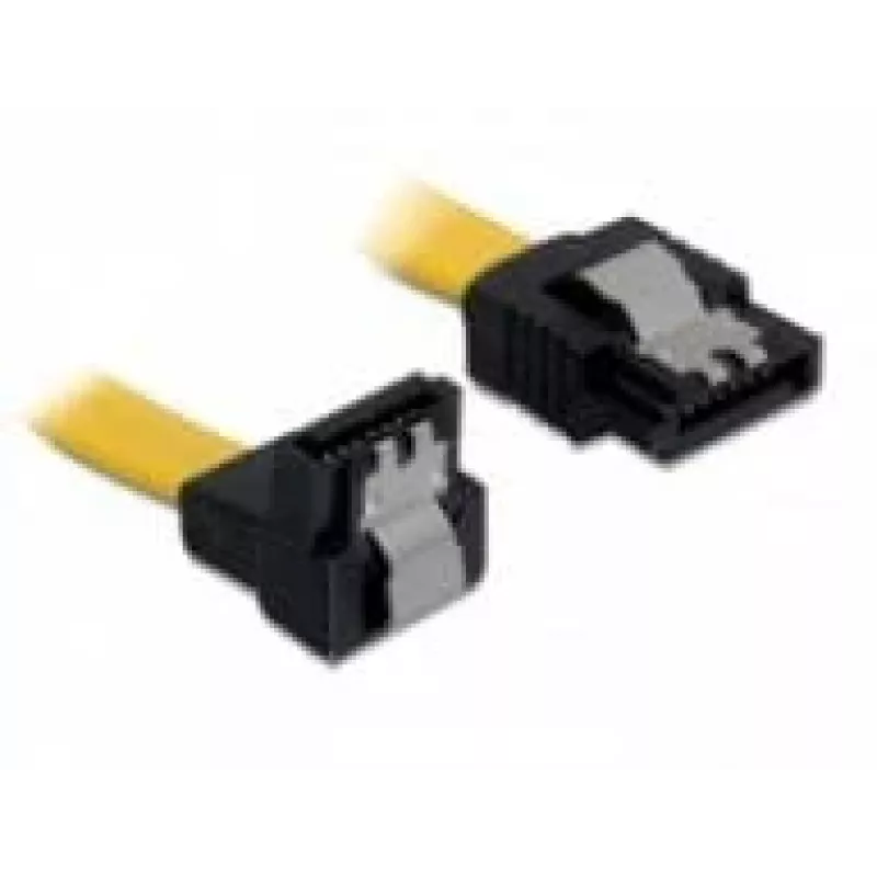 Kabel SATA Męski/Męski DeLOCK 0,2 m Żółty
