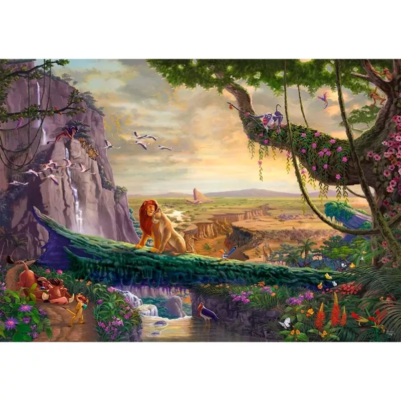 Thomas Kinkade Studios: Disney Dreams Collection - Król Lew, Powrót do Lwiej Skały, Puzzle 6000 elementów