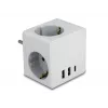 Adapter wtyczki zasilającej typu F DeLOCK 11496 2 porty USB 5 V 2,4 A 3 A