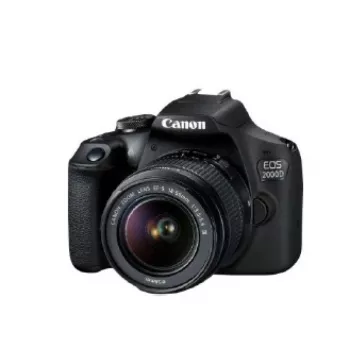 Canon EOS 2000D BK 18-55 IS II EU26 zestaw z lustrzanką 24,1 MP CMOS 6000 x 4000 pikseli Czarny