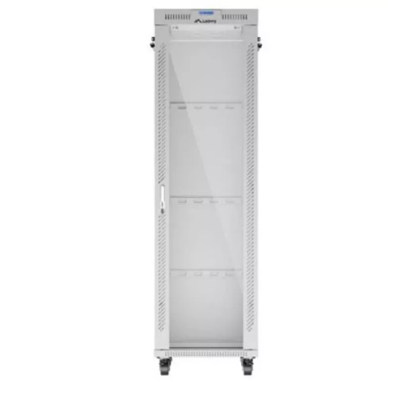 Szafa stojąca LANBERG FF01-6842-12SL 42U, 600×800 mm, wysokość 2121 mm, udźwig 1200 kg, IP20, szara