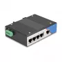 Przełącznik Ethernet DELOCK 80162 — 5-portowy Gigabit RJ45 do montażu na szynie DIN
