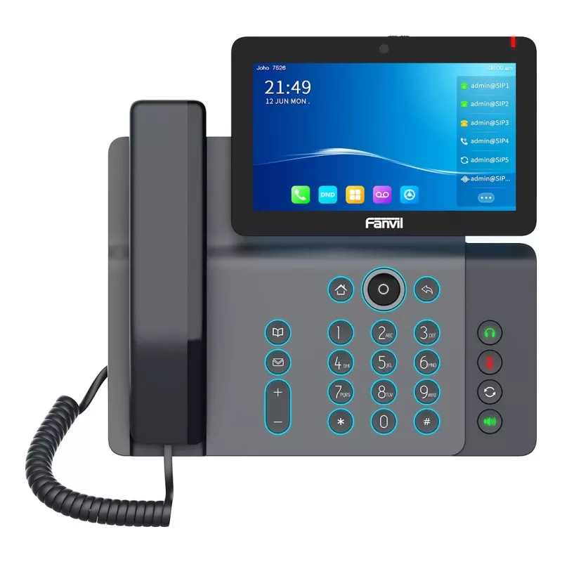 Telefon IP Fanvil V67 Czarny 20 linii LCD Wi-Fi