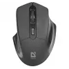 Bezprzewodowa mysz optyczna DEFENDER Datum MB-345 RF, symetryczna/praworęczna, 1600 DPI, 3 przyciski, odbiornik USB RF, czarna