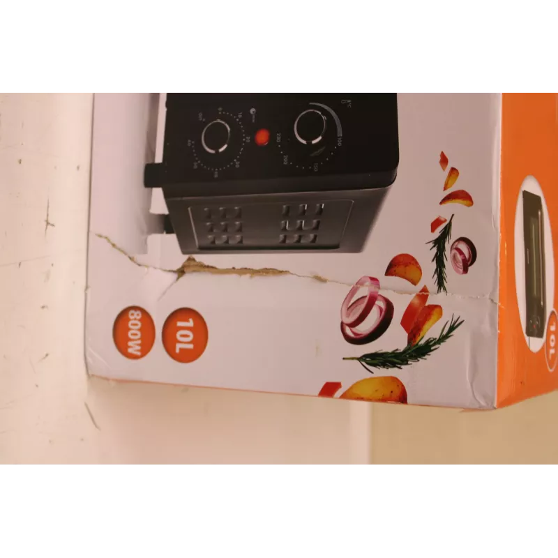SALE OUT. Tristar OV-3615 Mini Oven, Czarny | Tristar | Mini Oven | OV-3615 | 10 L | 800 W | Czarny | DAMAGED PACKAGING, UNEVEN GAP BETWEEN GLASS AND DOOR TRIM