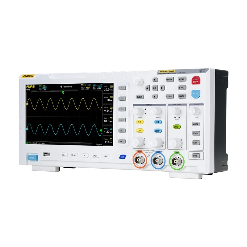 Oscyloskop Generator Sygnałowy Fnirsi 1014D 2-w-1 — 100 MHz pasmo, 1 GS/s próbkowanie