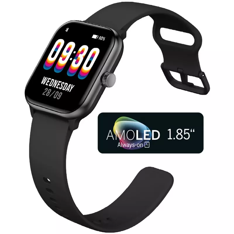 Smartwatch Beafon 201 4,7 cm AMOLED GPS 300 mAh srebrny