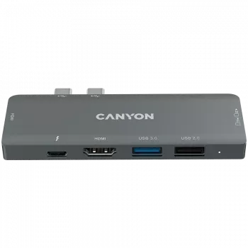 Canyon DS-5 USB 2.0 Type-C Szary Czytnik Kart SD 60 Hz