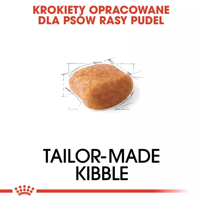 Sucha karma dla psa Royal Canin Poodle Adult 1,5 kg — kurczak, 30% białka, 19% tłuszczu
