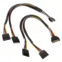 Kabel Y zasilania SATA Akasa - 30 cm, 2 szt. - Kabel - cyfrowy/danych