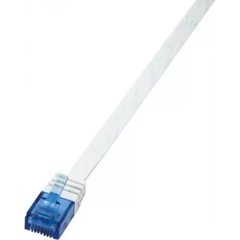 LogiLink RJ45 Kabel sieciowy CAT 6 U/UTP 2,00 m Biały LogiLink (CF2051U)