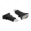 Kabel szeregowy DeLOCK 66286 USB Typ-A DB-9 Czarny 0,8 m