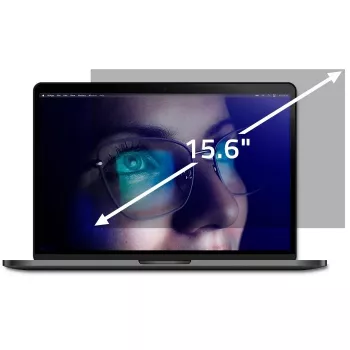 Filtr prywatyzacyjny do laptopa QOLTEC 51052 — 15,6 cala (39,6 cm), 16:9, przezroczysty, 345,4×194,3 mm