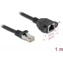 Kabel sieciowy DeLOCK 90775 Czarny 1m Cat6a S/FTP RJ-45