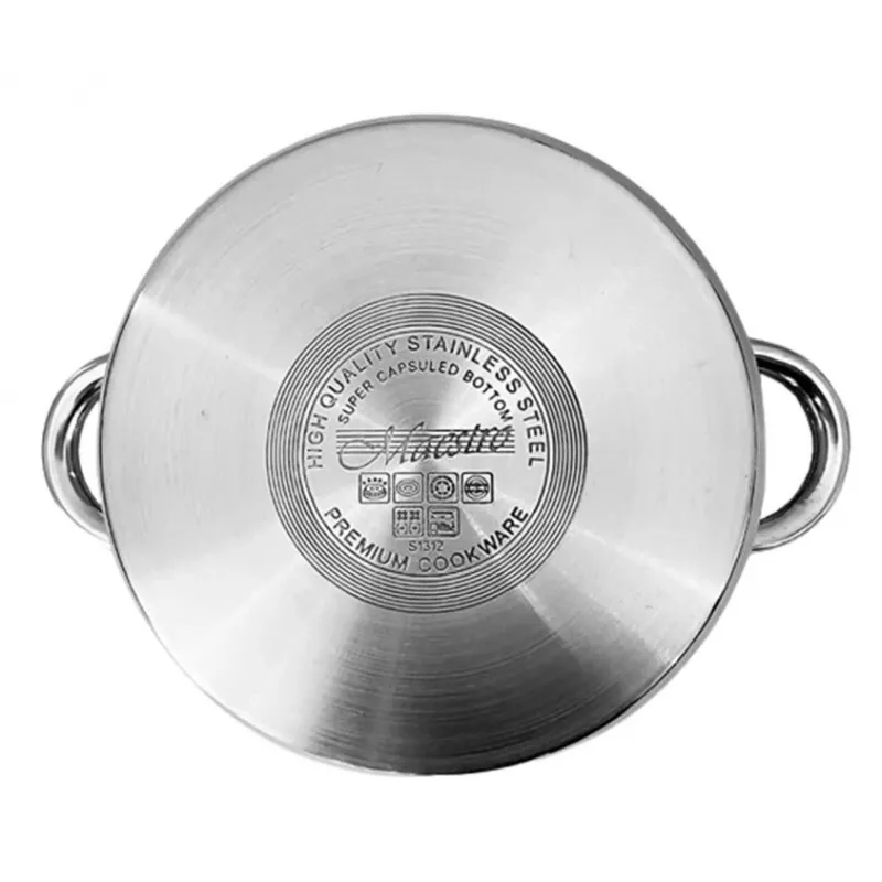 Parowar elektryczny Maestro MR-2900-18 1500W parowiec pionowy, garnek 18 cm, 2 L, stal nierdzewna i szkło, kompatybilny z indukcją