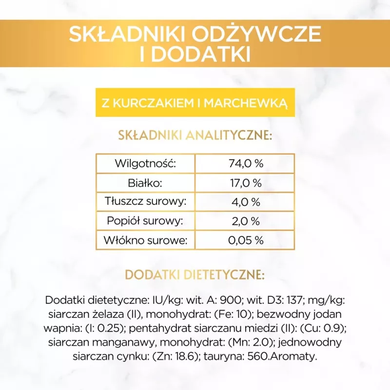 GOURMET GOLD - Ciastko z Kurczakiem i Marchewką 85g