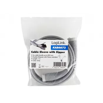 Osłona kablowa LogiLink KAB0073 szara