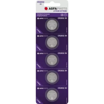 AgfaPhoto bateria pastylkowa CR 2032 litowa 3 V 5 szt. (150-803203)