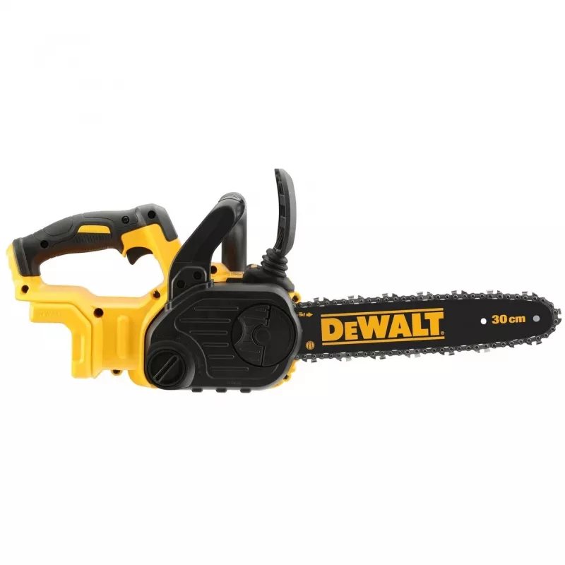 Pilarka łańcuchowa DeWALT DCM565N-XJ — bezprzewodowa, zasilana bateriami, prowadnica 30 cm, pojemność baterii 5 Ah, zbiornik oleju 0,14 L
